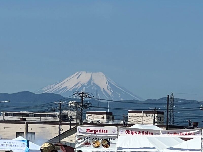 基地からの富士山